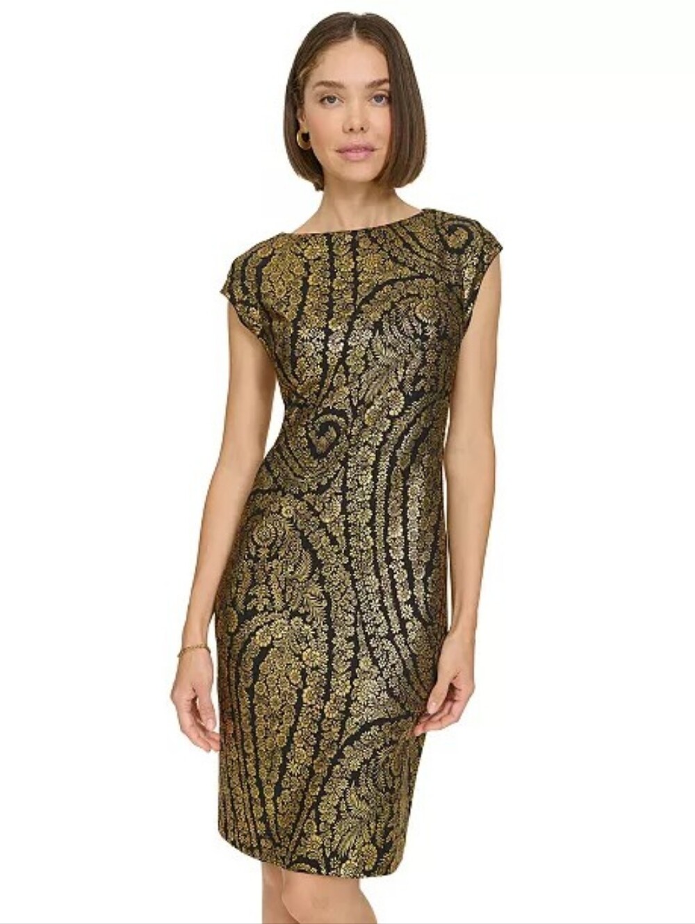 NWT Tommy HilfigerPetite Foil Print Sheath Dress (8)